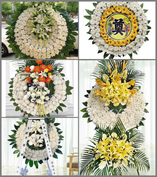 山东青岛黄岛区泊里镇沙岭子村花圈速递